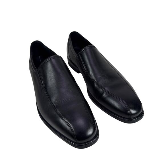 ECCO‎ Queenstown Slip On Loafer Mens 13 13.5 EU 47 Black Leather Bike Toe main image 11
